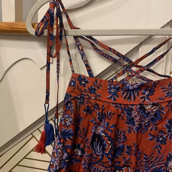 Loft Paisley Print Strappy Tassel Tank NWT - Picture 7 of 7